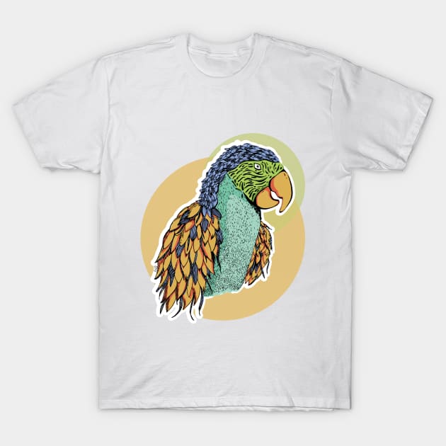 Colorful Guacamayo illustration T-Shirt by Nat__ur